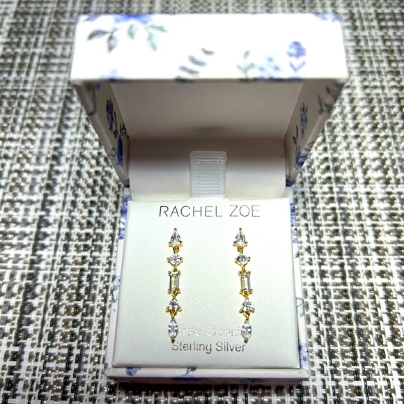 Rachel Zoe Jewelry - Rachel Zoe- BRAND NEW gold toned Stud earrings ✨✨✨Box included 🎁